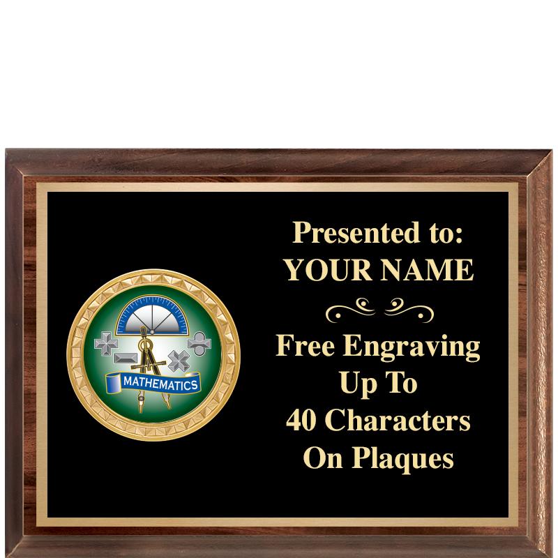 8X6 WOOD EXECUTIVE INSERT PLQ