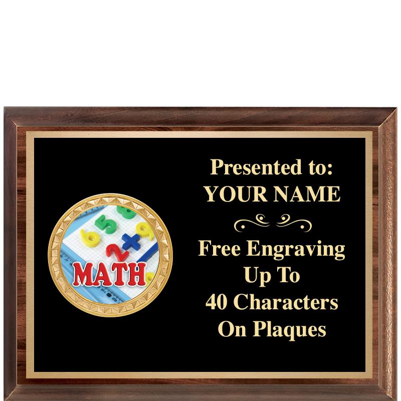 8X6 WOOD EXECUTIVE INSERT PLQ