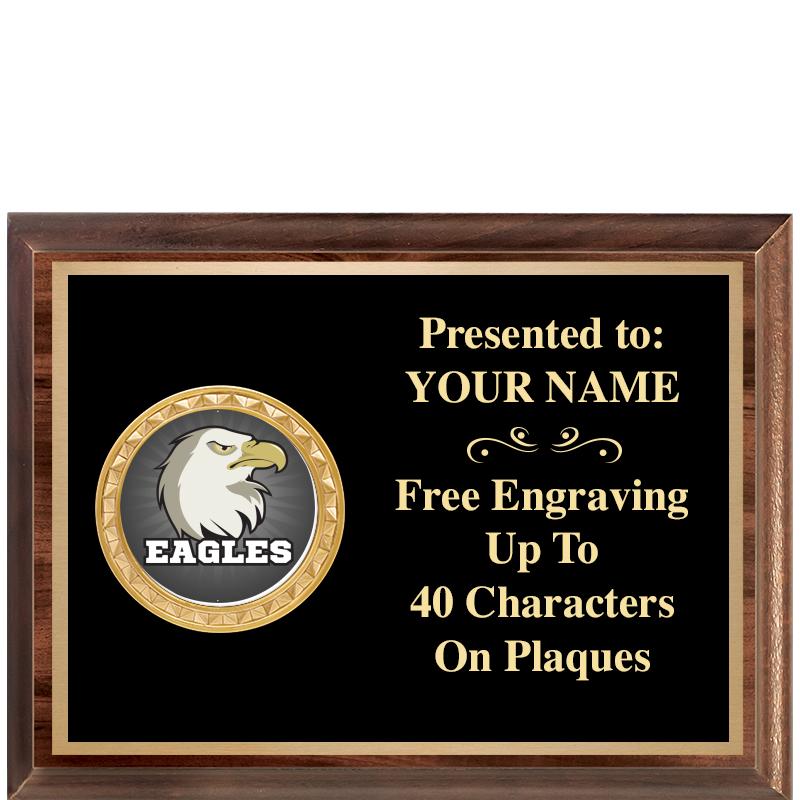 8X6 WOOD EXECUTIVE INSERT PLQ