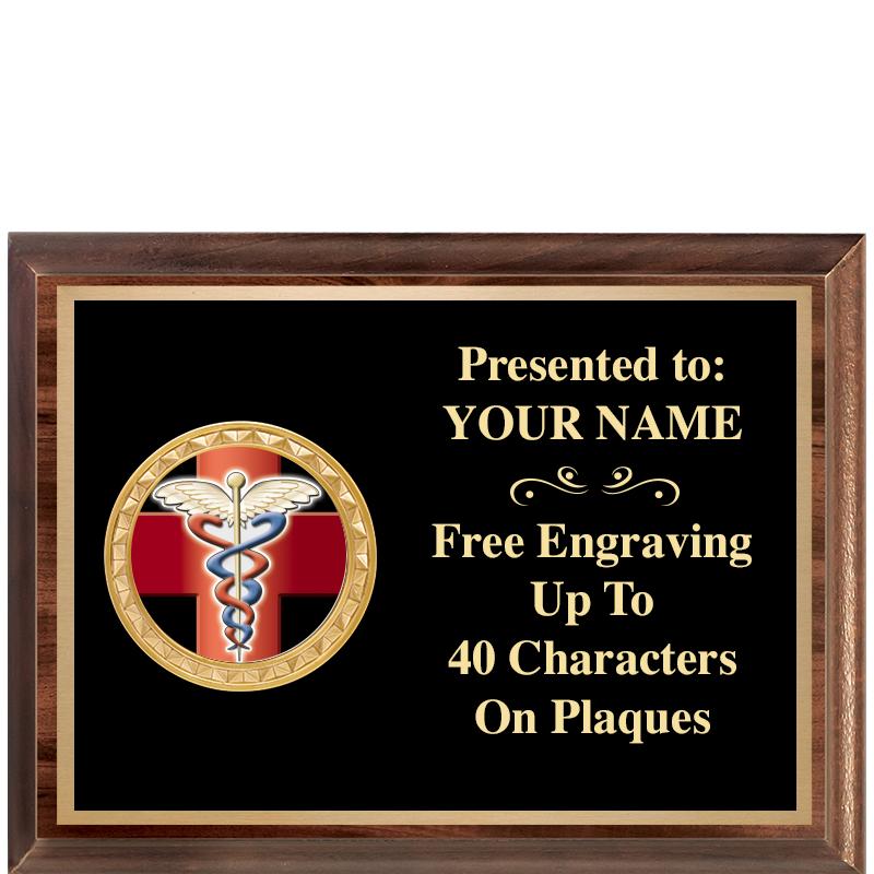 8X6 WOOD EXECUTIVE INSERT PLQ