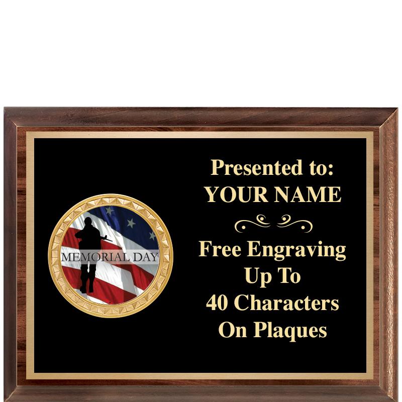 8X6 WOOD EXECUTIVE INSERT PLQ