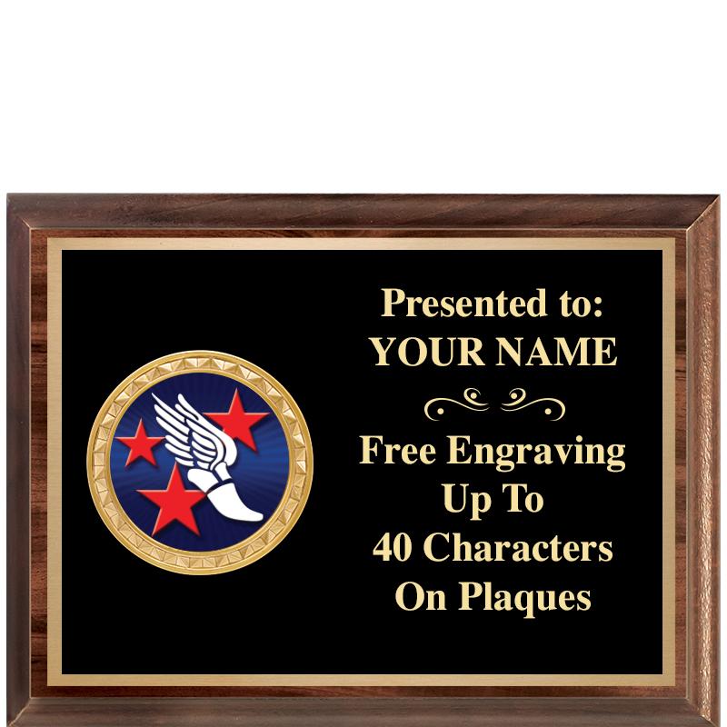 8X6 WOOD EXECUTIVE INSERT PLQ