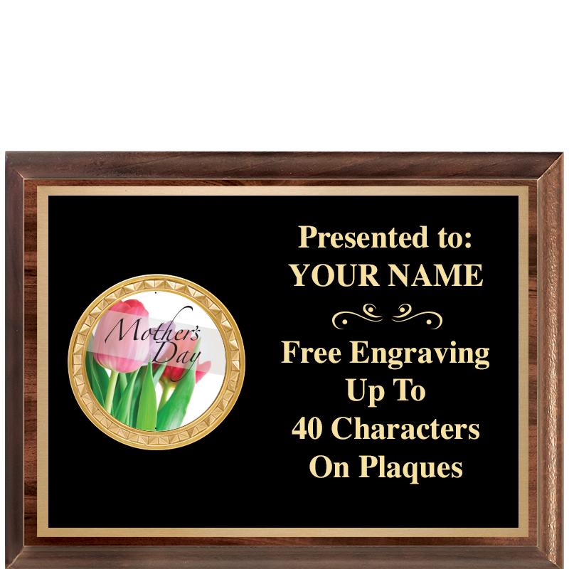 8X6 WOOD EXECUTIVE INSERT PLQ