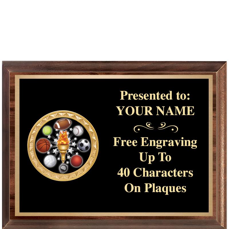 8X6 WOOD EXECUTIVE INSERT PLQ