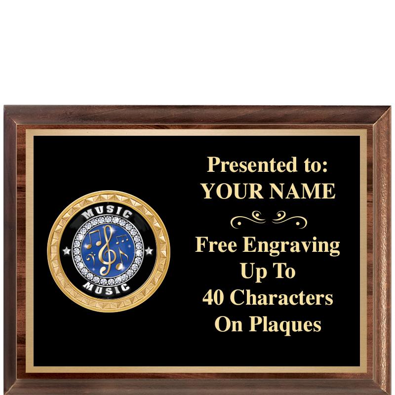 8X6 WOOD EXECUTIVE INSERT PLQ