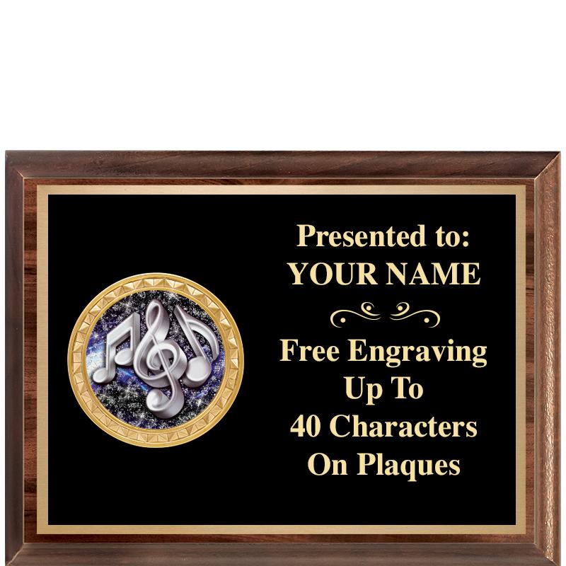 8X6 WOOD EXECUTIVE INSERT PLQ