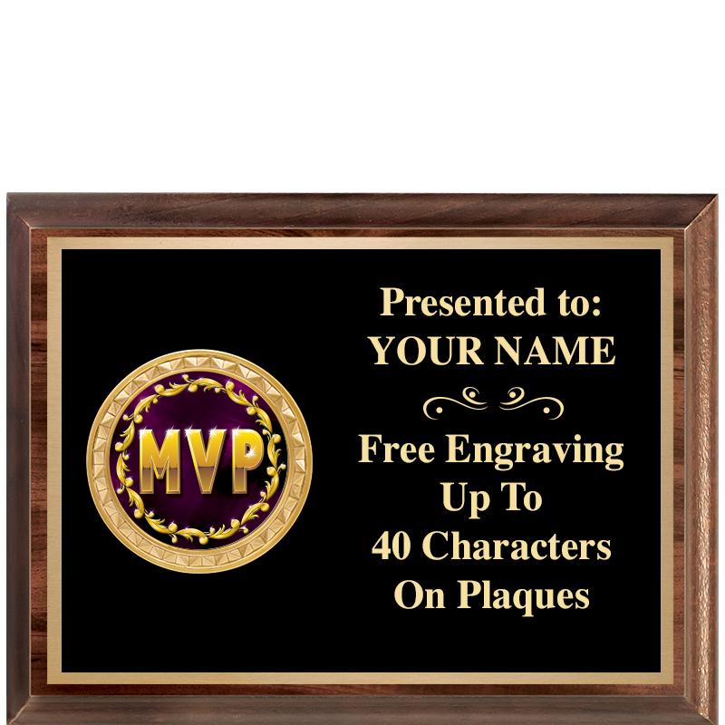 8X6 WOOD EXECUTIVE INSERT PLQ