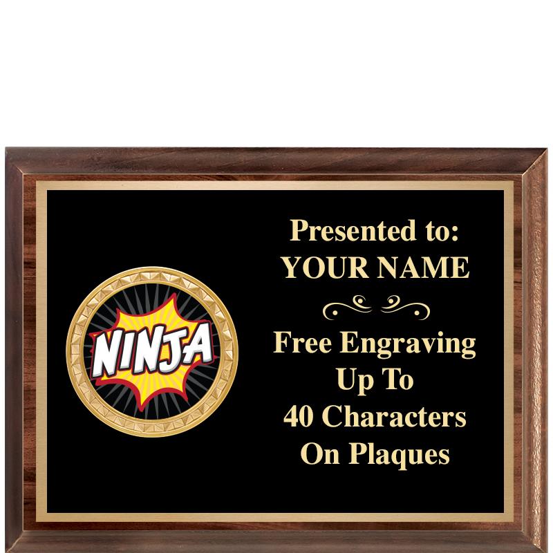 8X6 WOOD EXECUTIVE INSERT PLQ