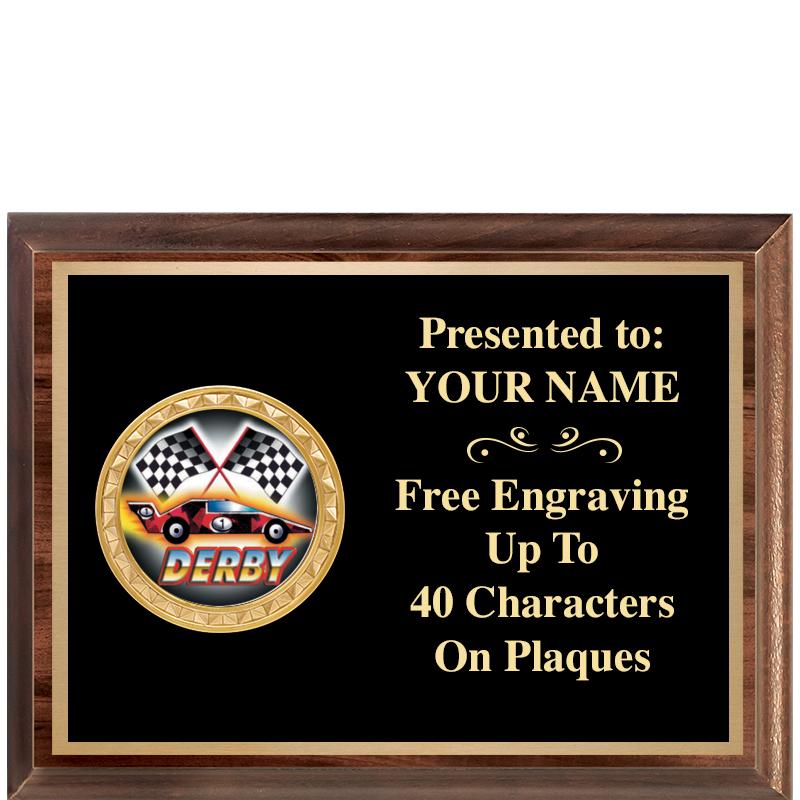 8X6 WOOD EXECUTIVE INSERT PLQ