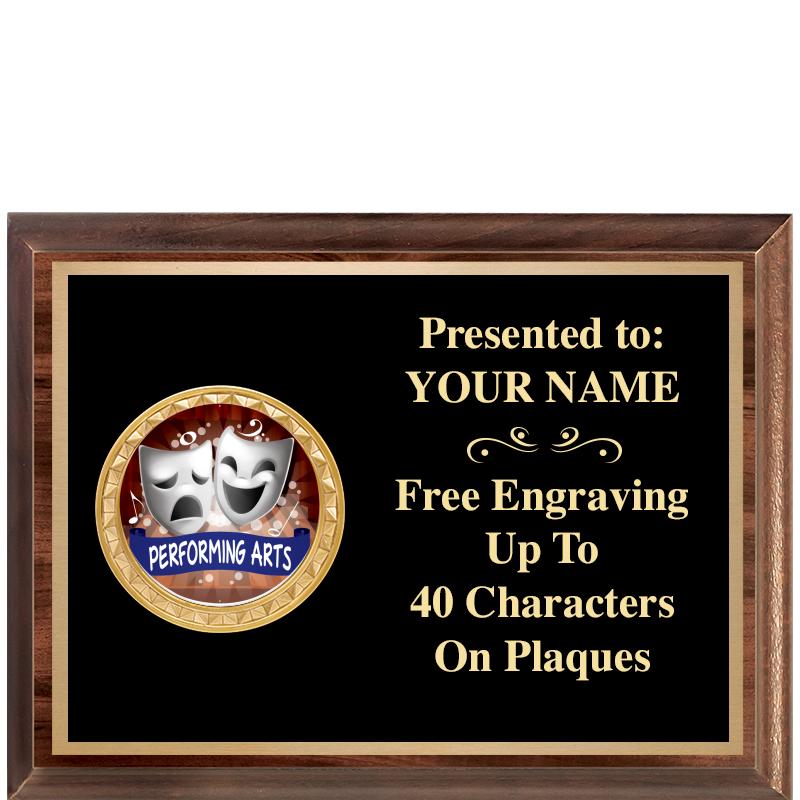 8X6 WOOD EXECUTIVE INSERT PLQ