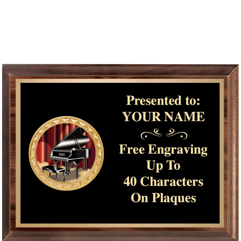 8X6 WOOD EXECUTIVE INSERT PLQ