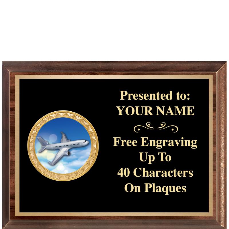 8X6 WOOD EXECUTIVE INSERT PLQ