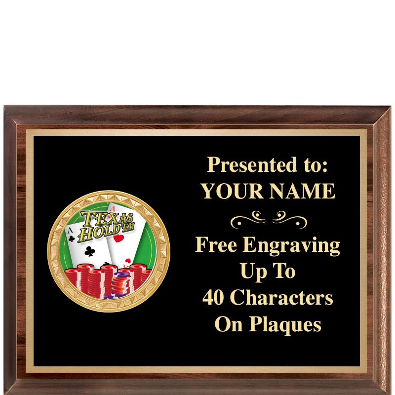 8X6 WOOD EXECUTIVE INSERT PLQ