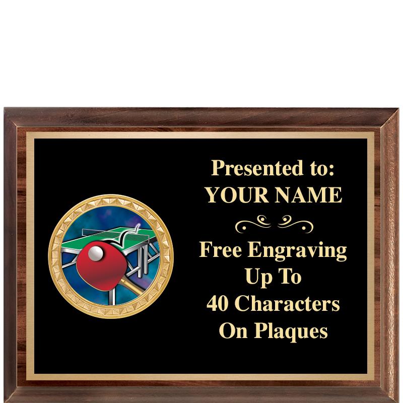 8X6 WOOD EXECUTIVE INSERT PLQ