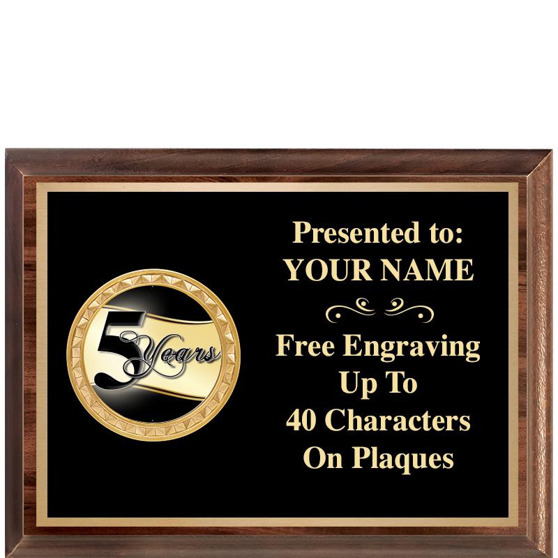 8X6 WOOD EXECUTIVE INSERT PLQ