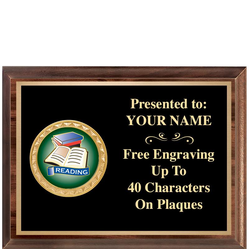 8X6 WOOD EXECUTIVE INSERT PLQ