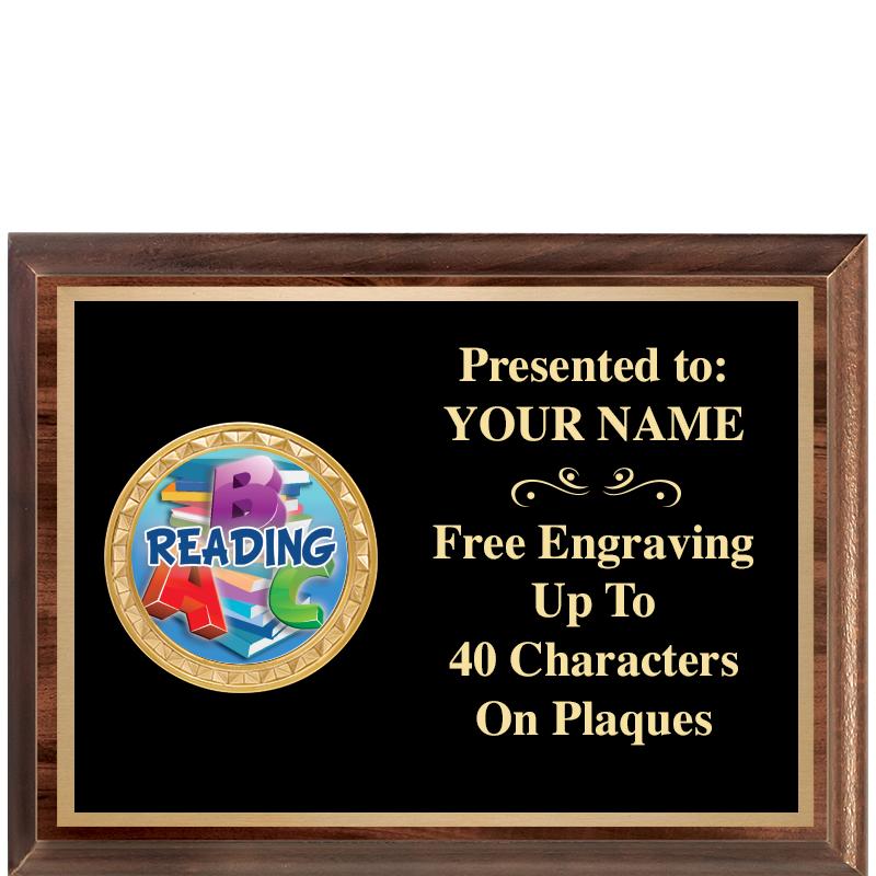 8X6 WOOD EXECUTIVE INSERT PLQ