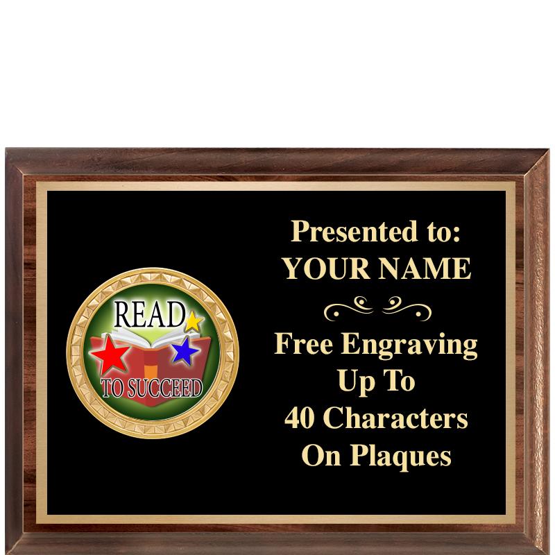 8X6 WOOD EXECUTIVE INSERT PLQ