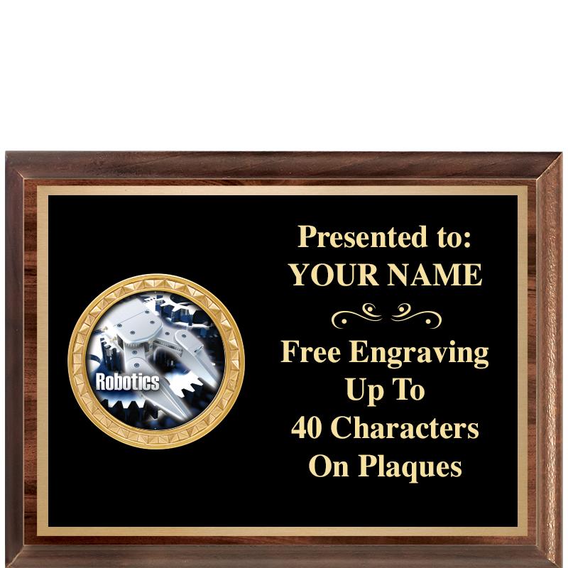 8X6 WOOD EXECUTIVE INSERT PLQ