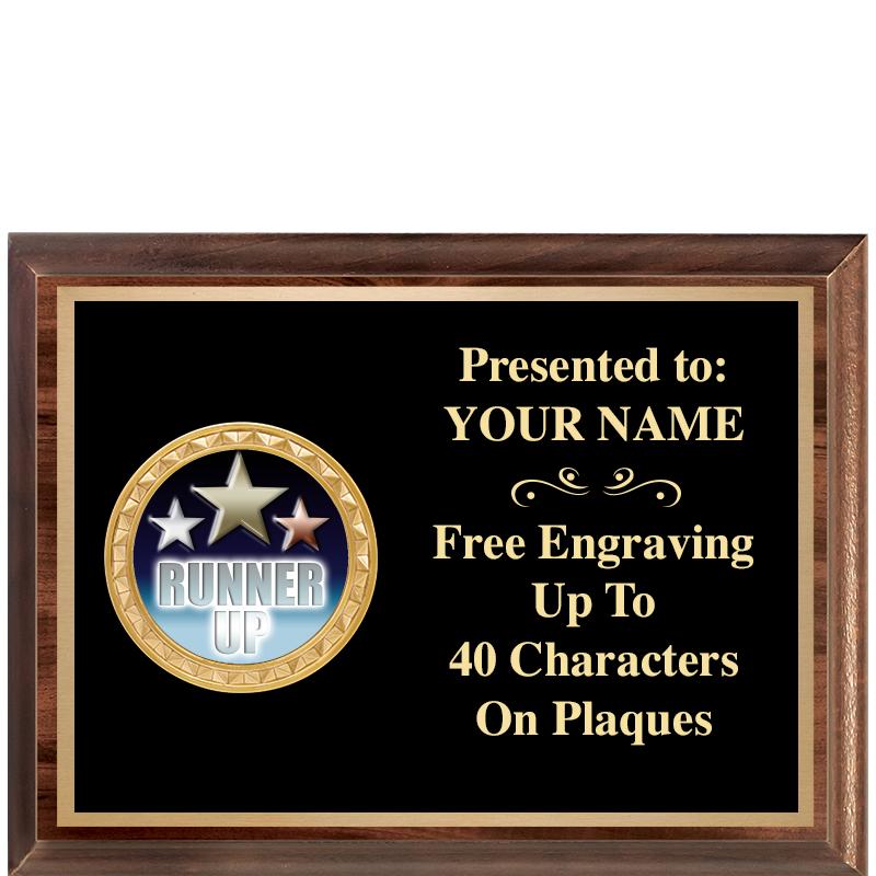 8X6 WOOD EXECUTIVE INSERT PLQ