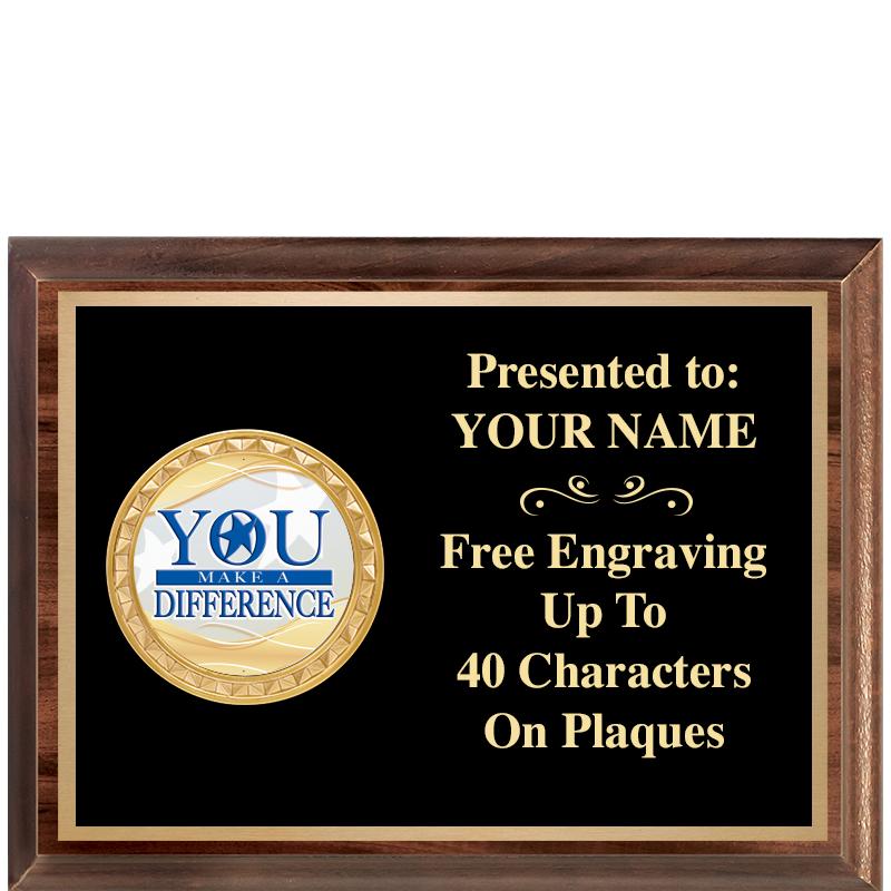 8X6 WOOD EXECUTIVE INSERT PLQ