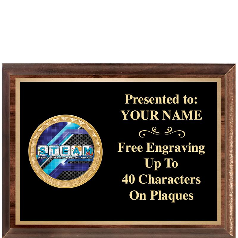 8X6 WOOD EXECUTIVE INSERT PLQ