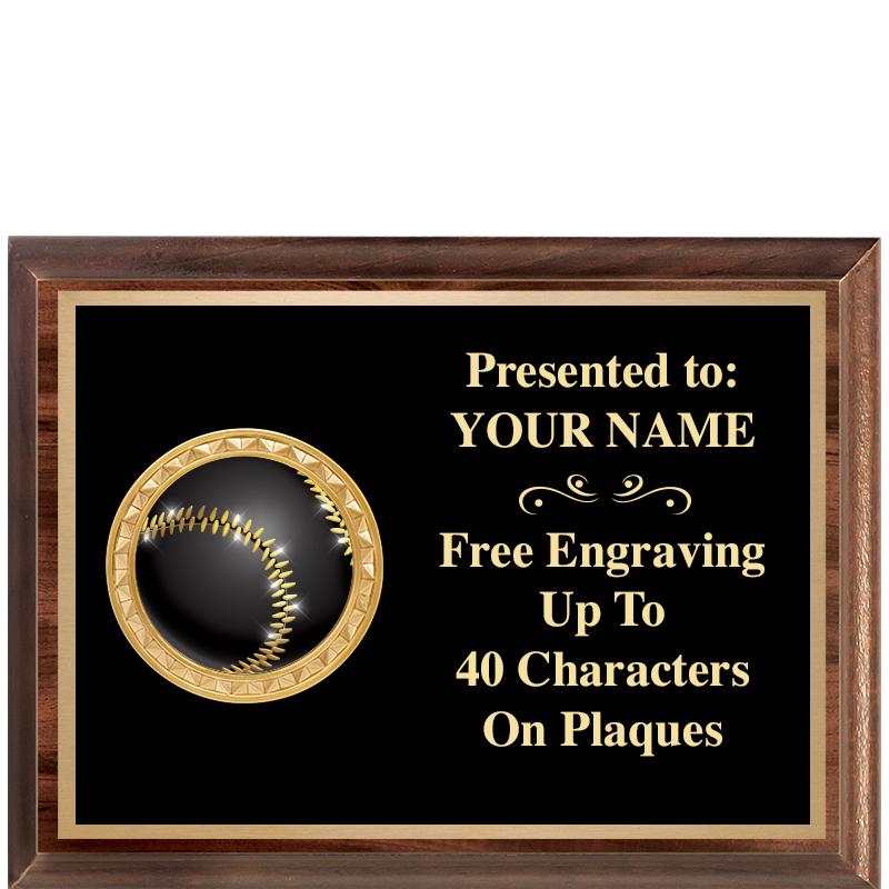 8X6 WOOD EXECUTIVE INSERT PLQ