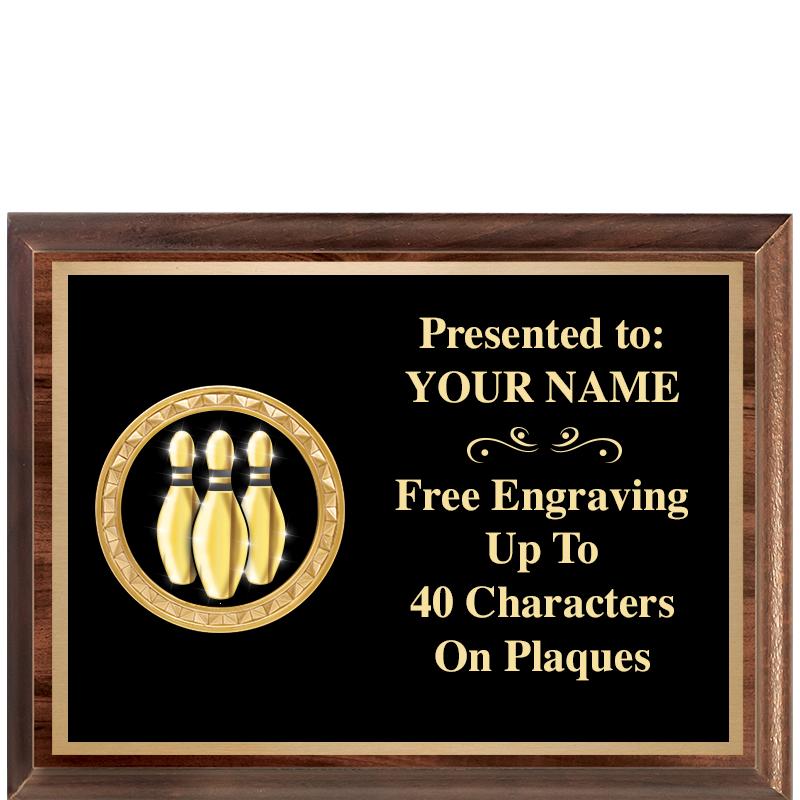 8X6 WOOD EXECUTIVE INSERT PLQ