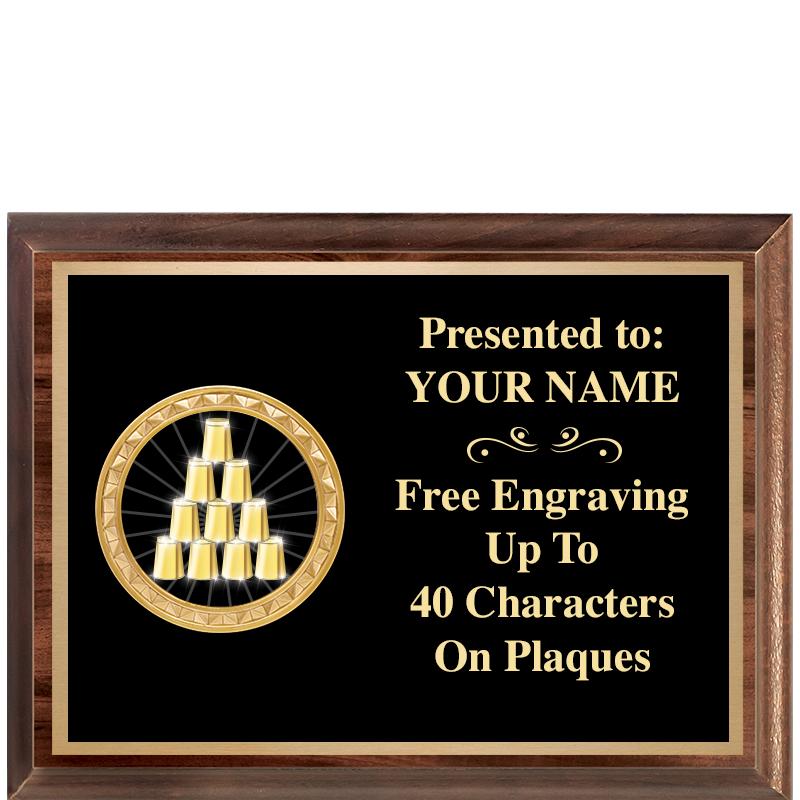 8X6 WOOD EXECUTIVE INSERT PLQ