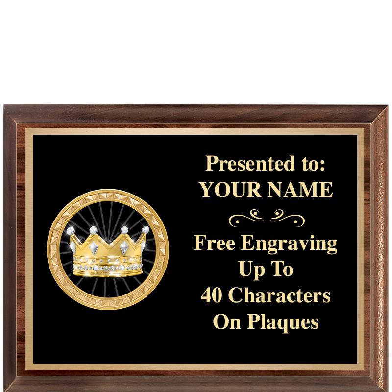 8X6 WOOD EXECUTIVE INSERT PLQ