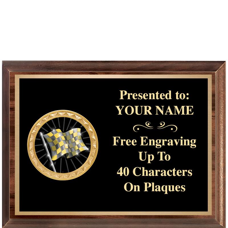 8X6 WOOD EXECUTIVE INSERT PLQ