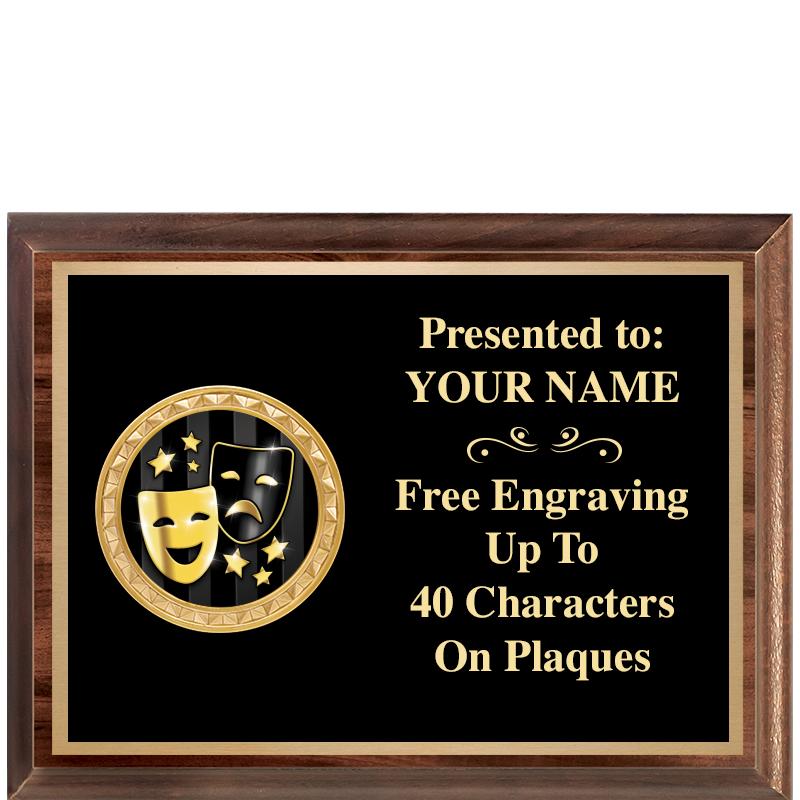 8X6 WOOD EXECUTIVE INSERT PLQ