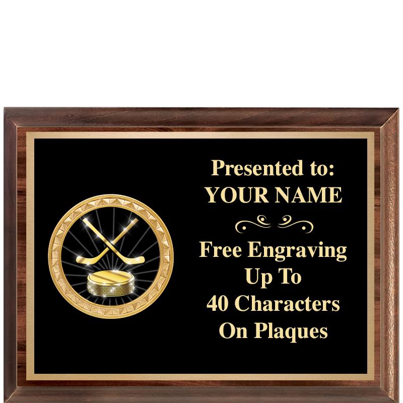 8X6 WOOD EXECUTIVE INSERT PLQ