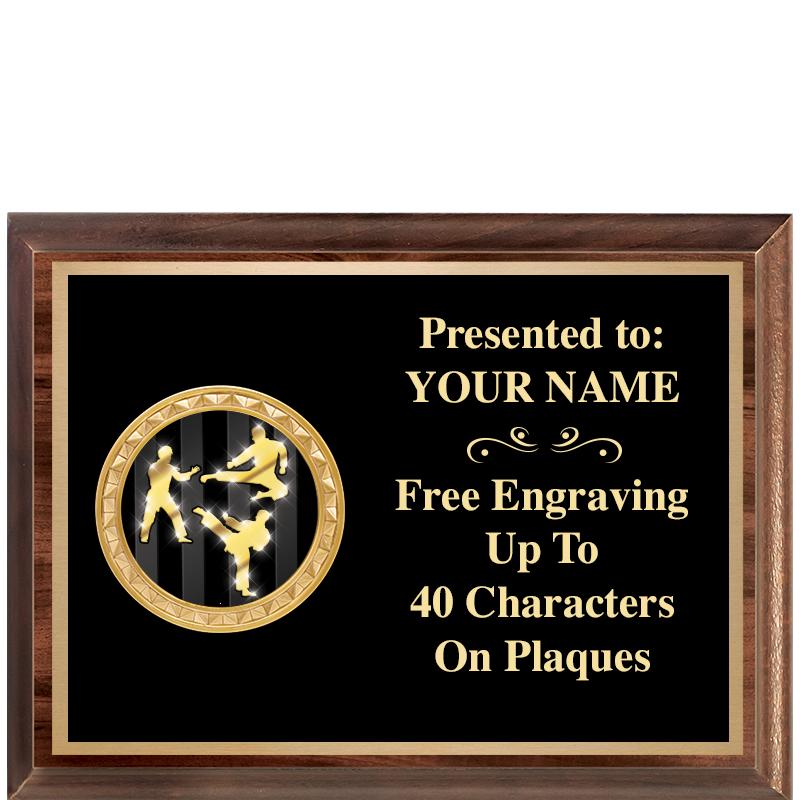 8X6 WOOD EXECUTIVE INSERT PLQ