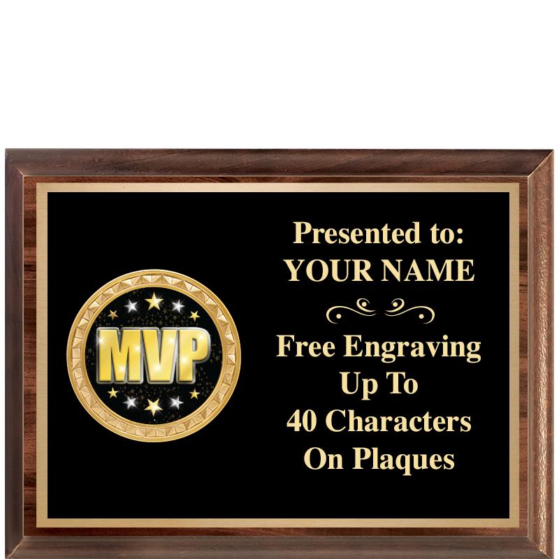 8X6 WOOD EXECUTIVE INSERT PLQ