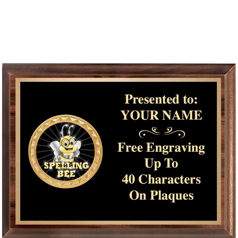 8X6 WOOD EXECUTIVE INSERT PLQ