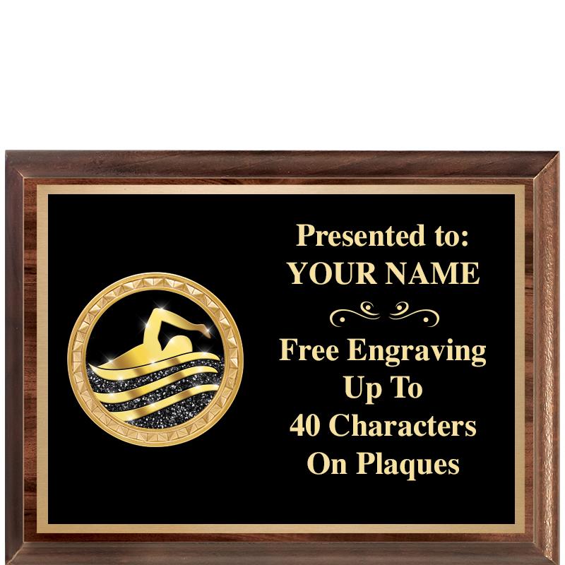 8X6 WOOD EXECUTIVE INSERT PLQ