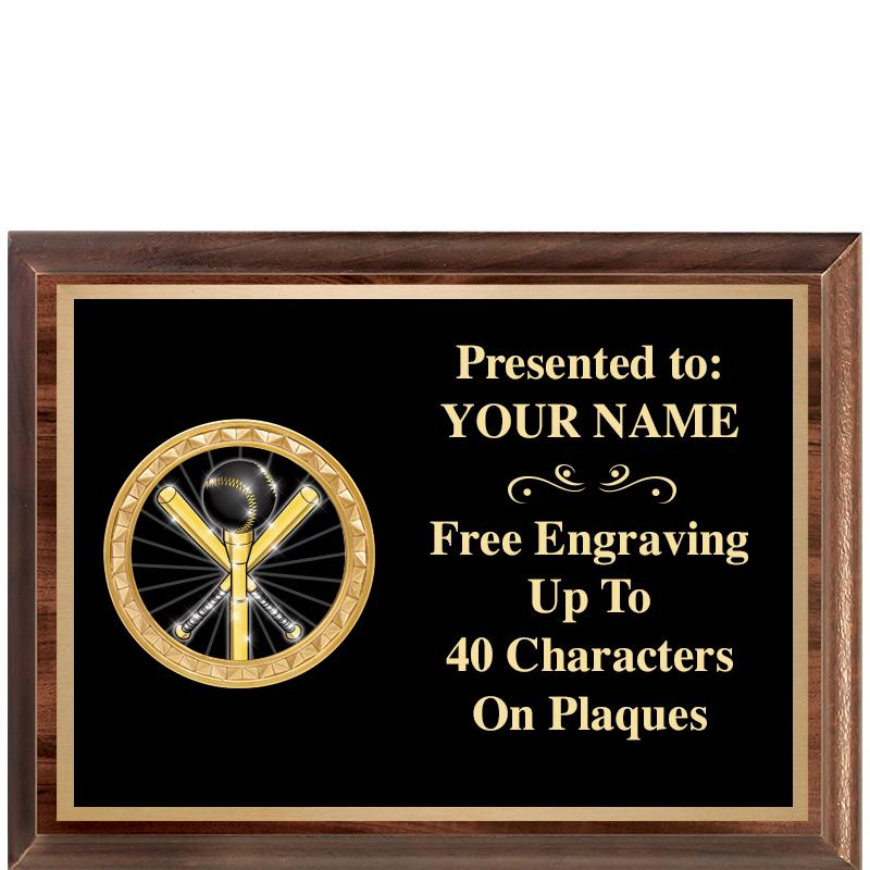 8X6 WOOD EXECUTIVE INSERT PLQ