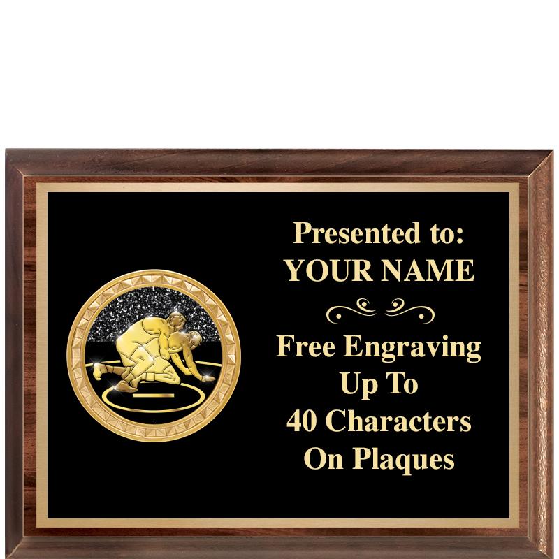 8X6 WOOD EXECUTIVE INSERT PLQ