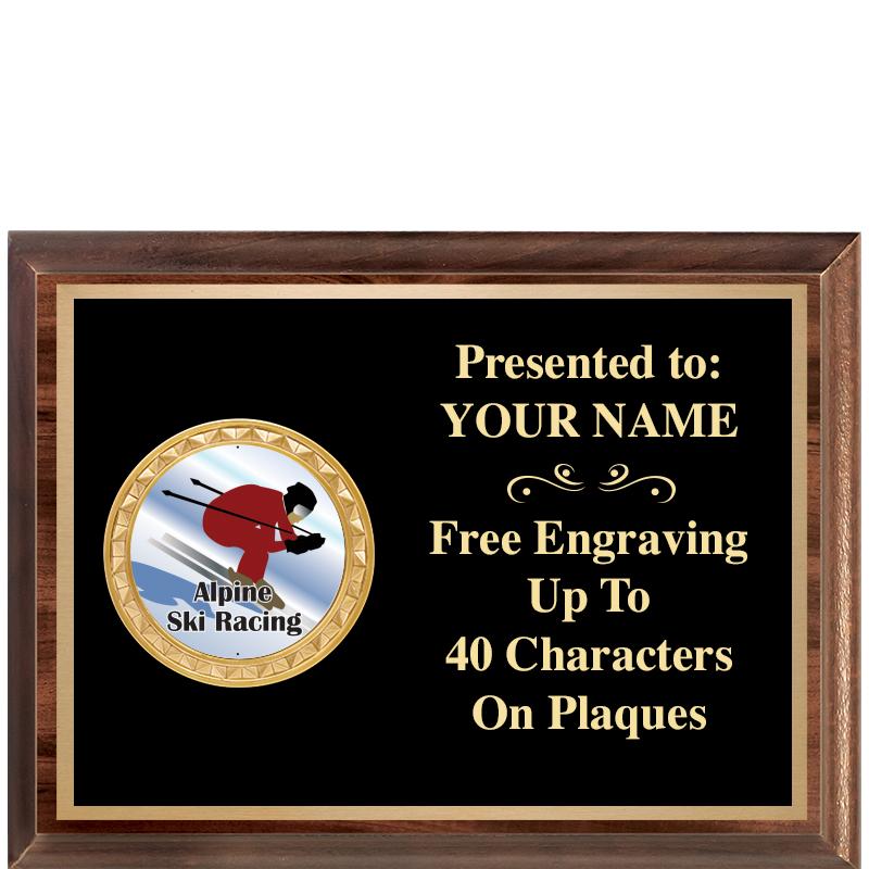 8X6 WOOD EXECUTIVE INSERT PLQ