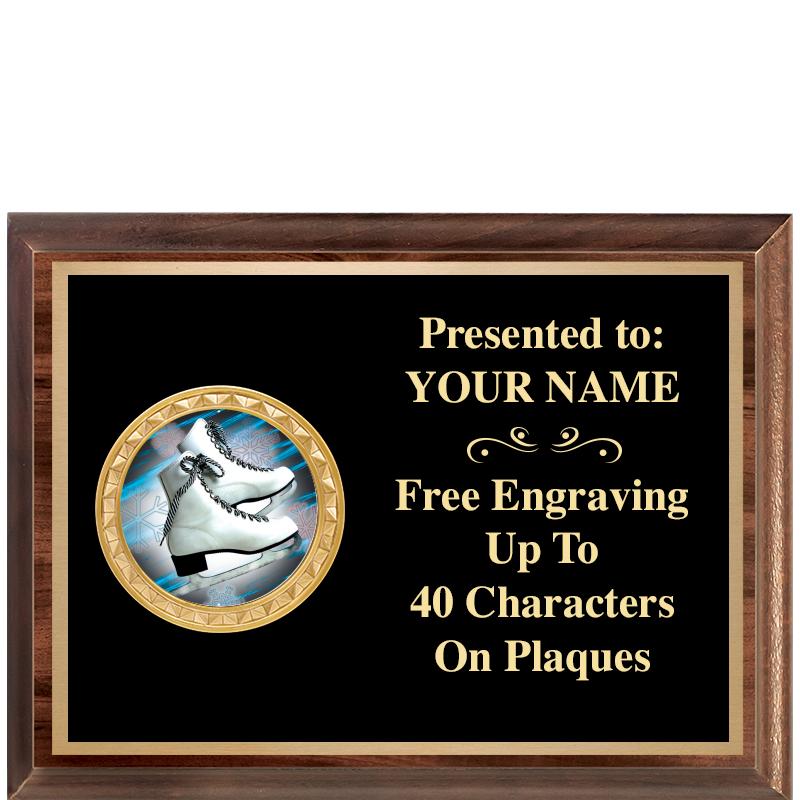 8X6 WOOD EXECUTIVE INSERT PLQ