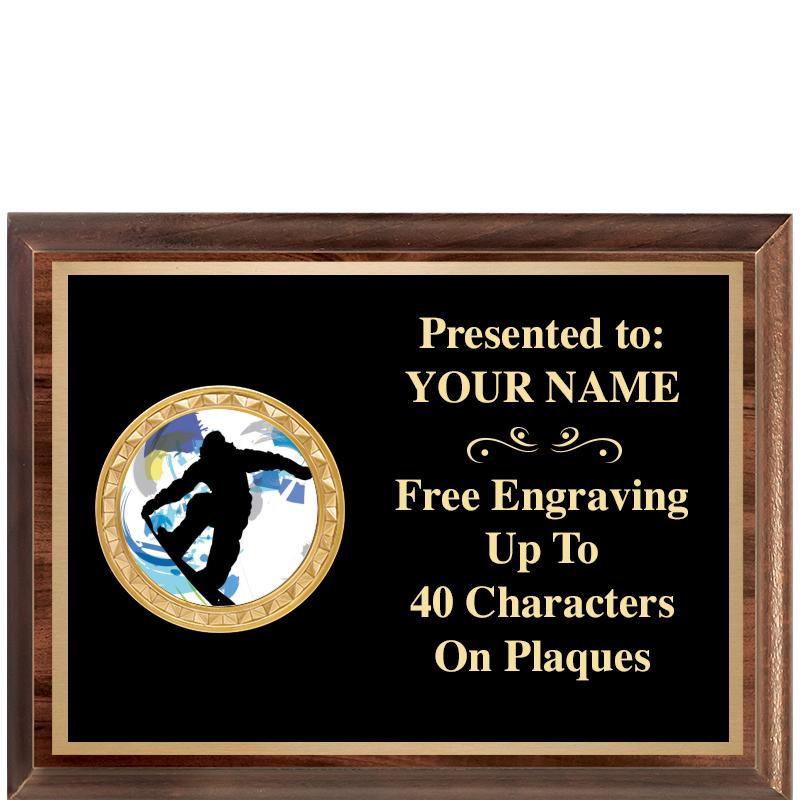 8X6 WOOD EXECUTIVE INSERT PLQ