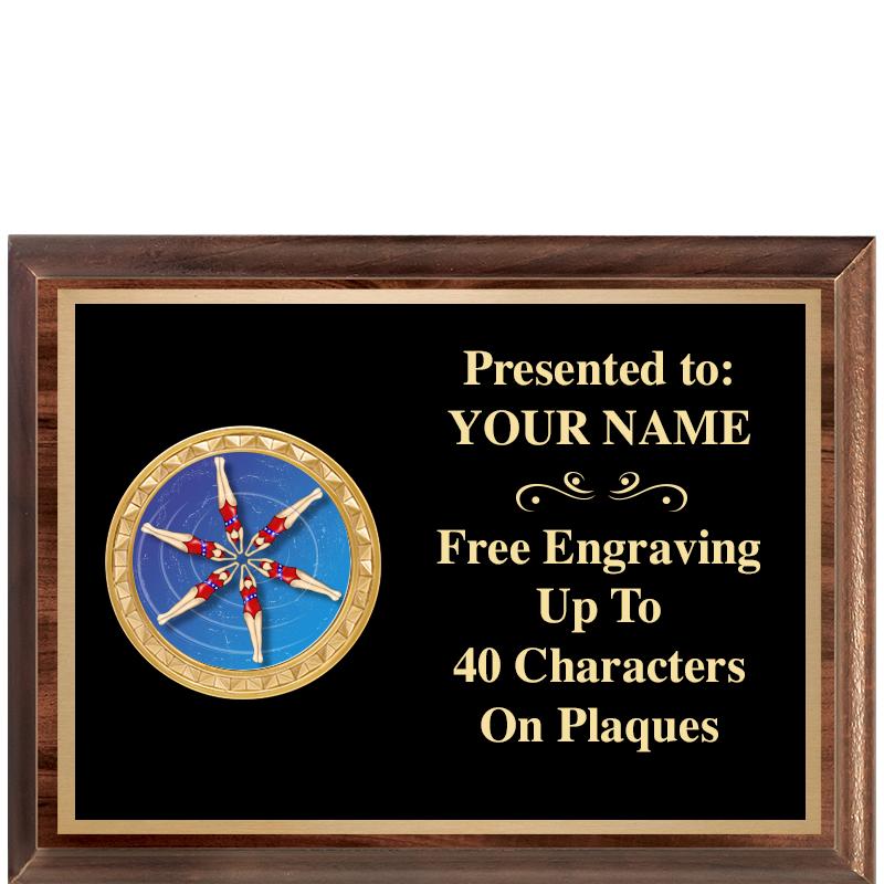 8X6 WOOD EXECUTIVE INSERT PLQ