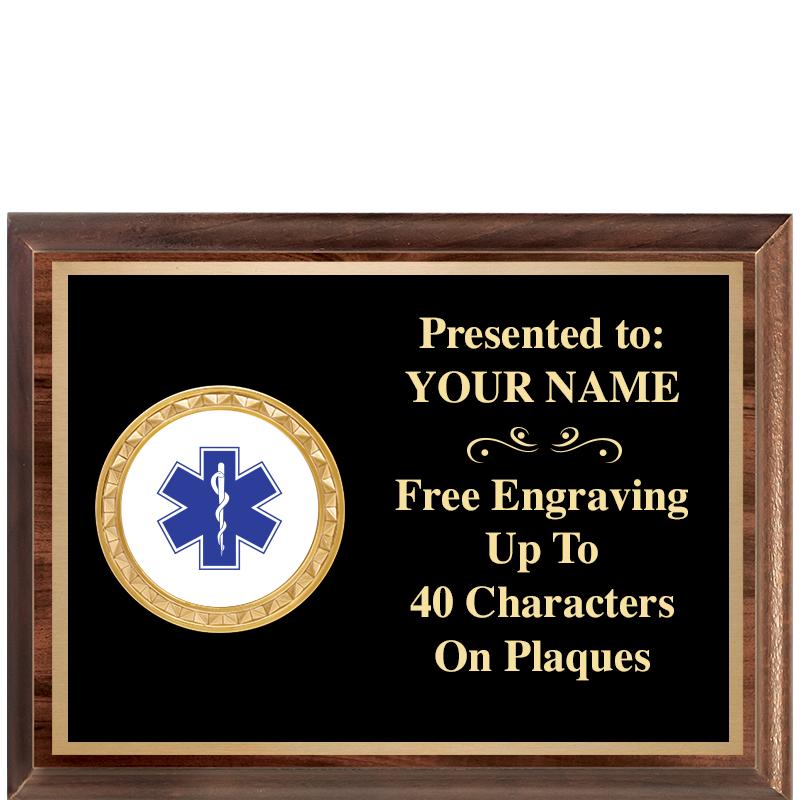 8X6 WOOD EXECUTIVE INSERT PLQ