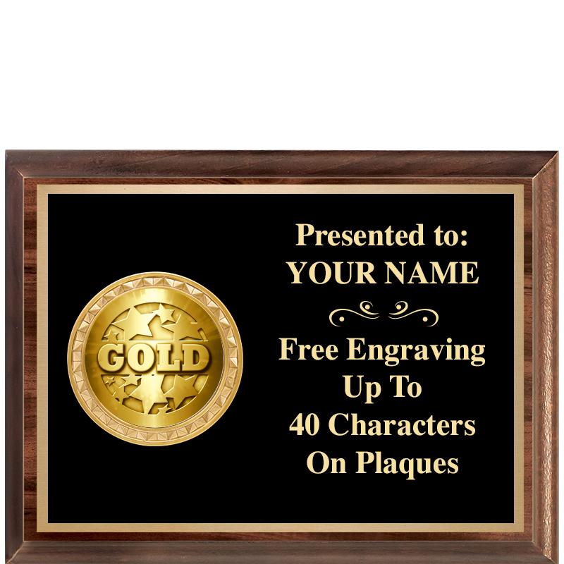 8X6 WOOD EXECUTIVE INSERT PLQ