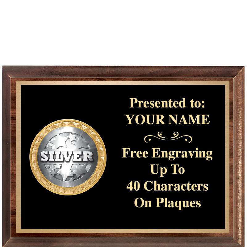 8X6 WOOD EXECUTIVE INSERT PLQ