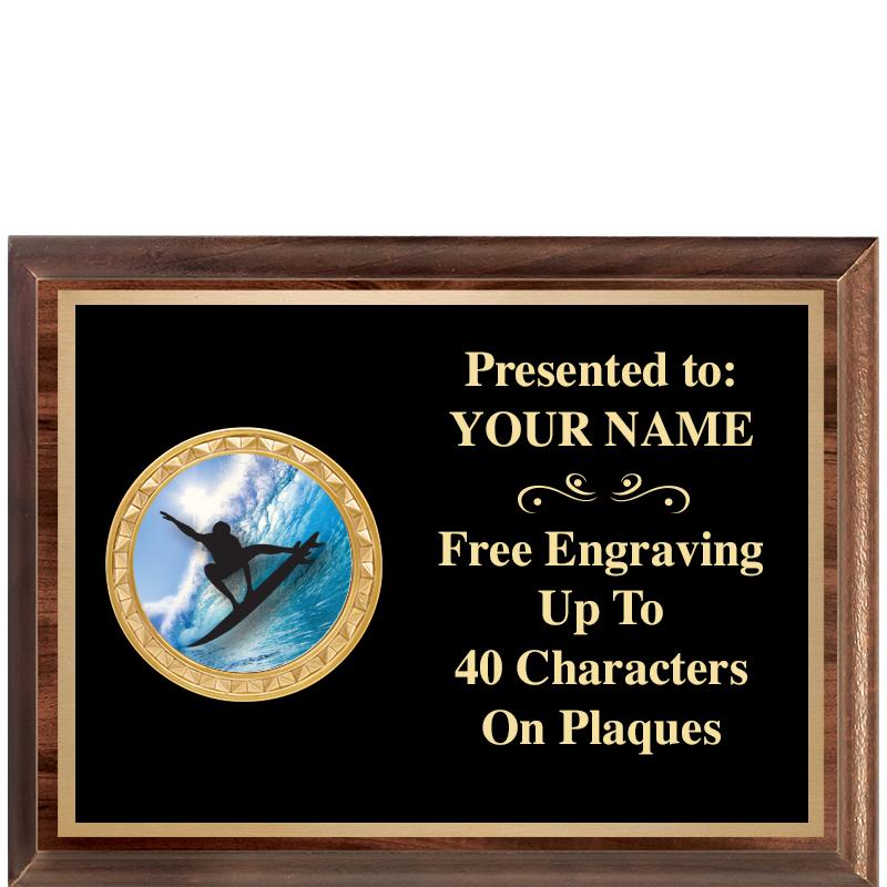 8X6 WOOD EXECUTIVE INSERT PLQ