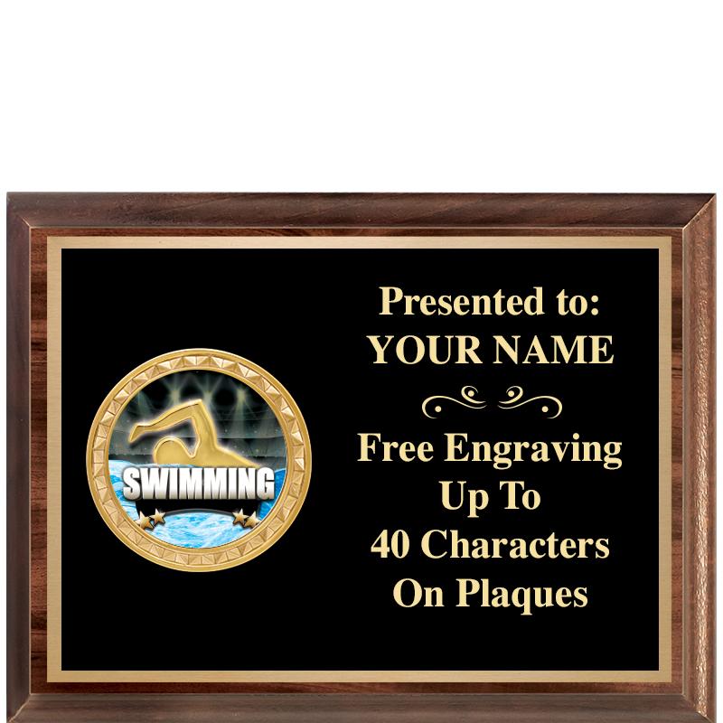 8X6 WOOD EXECUTIVE INSERT PLQ