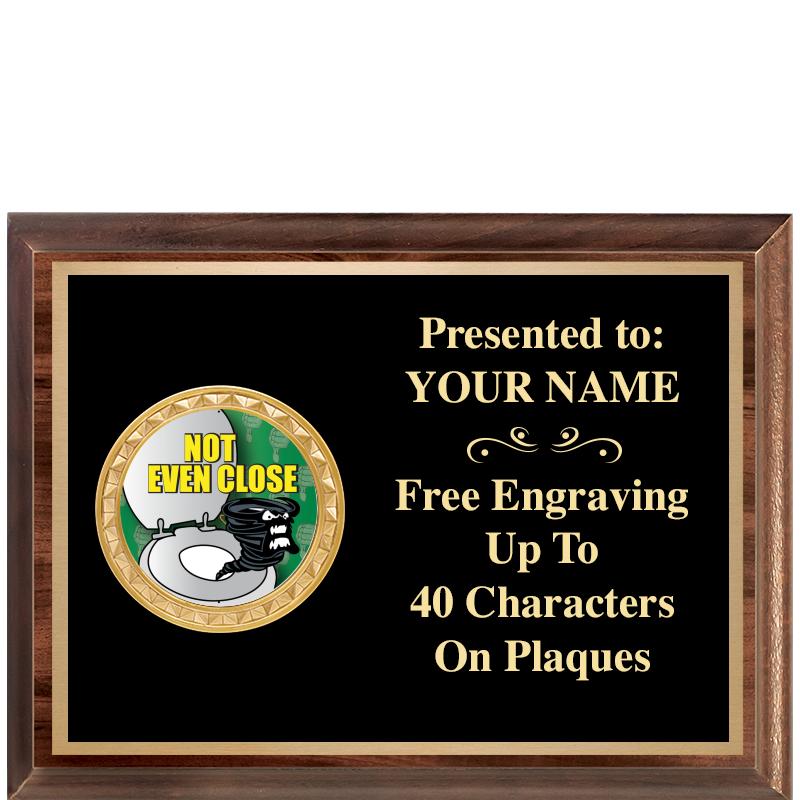 8X6 WOOD EXECUTIVE INSERT PLQ