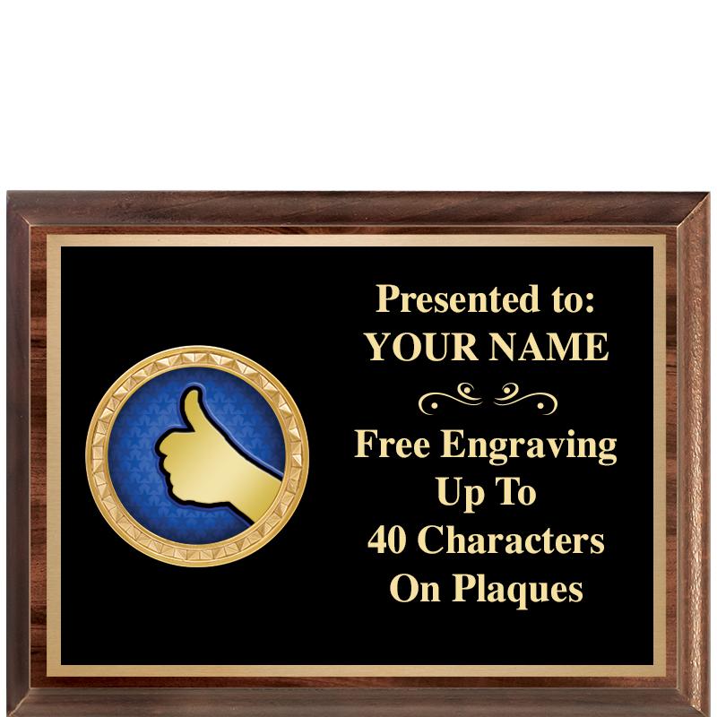 8X6 WOOD EXECUTIVE INSERT PLQ